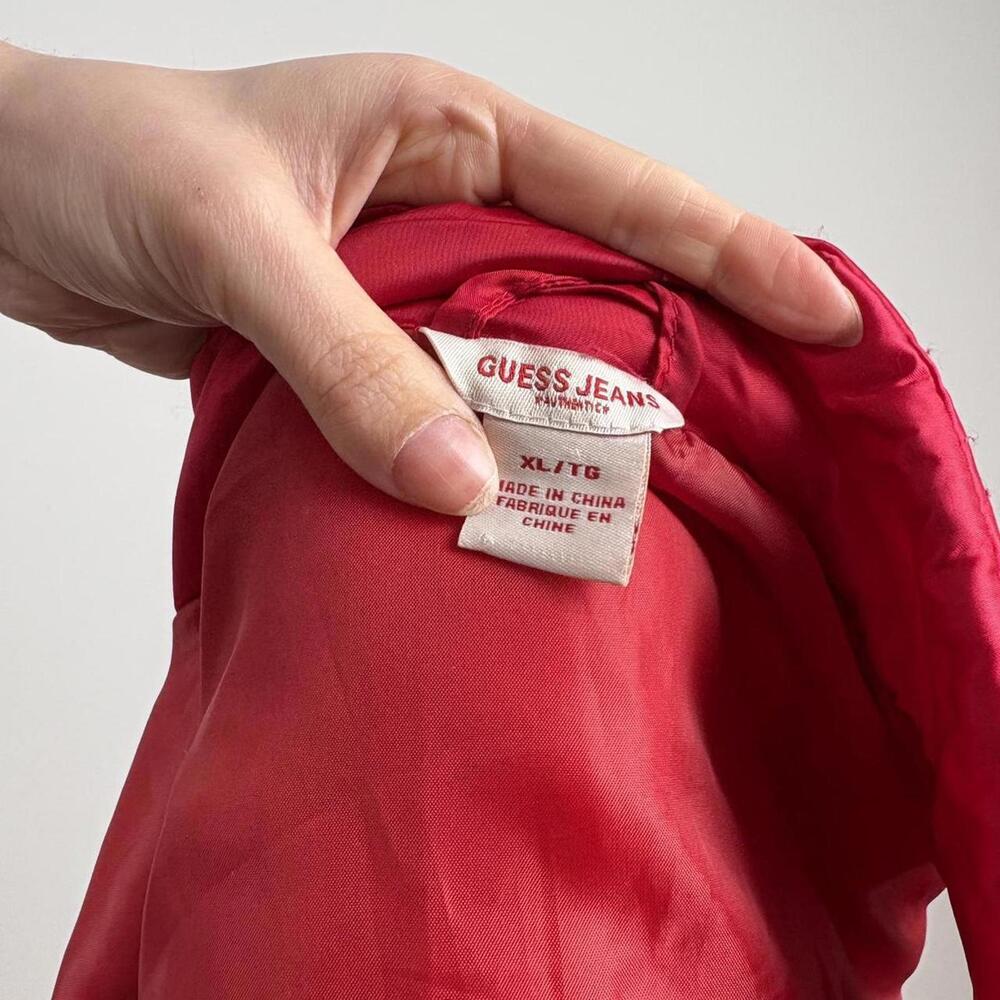 Guess Women's Red Puffer Vest - Picture 7 of 7